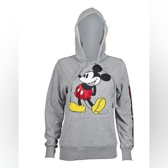 DISNEY Mickey Mouse drawstring kangaroo pocket pullover hoodie - Picture 2 of 9